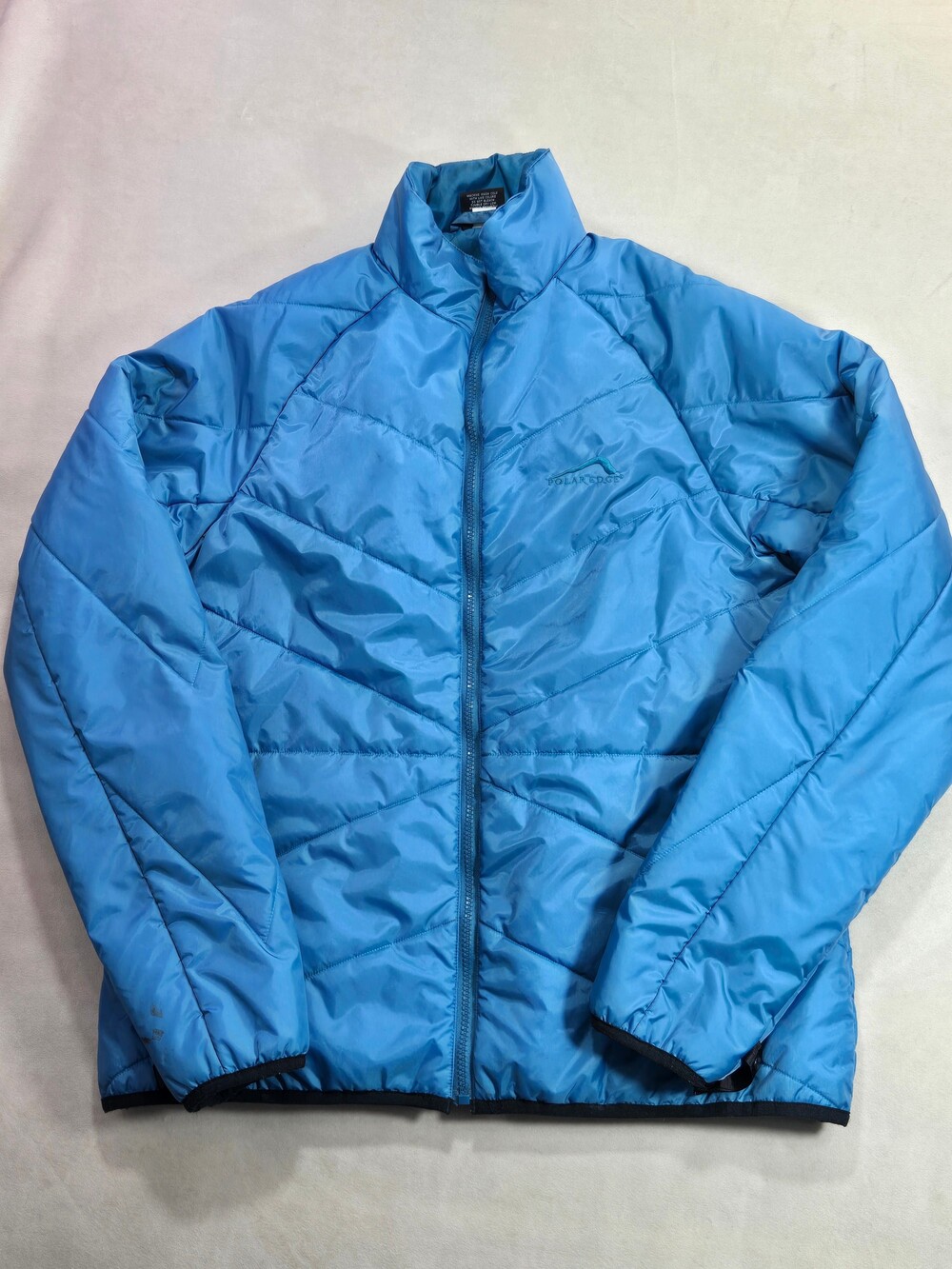 Polar Edge Womens XL Blue Quilted Lightweight Full Zip Outdoor Jacket Pockets
